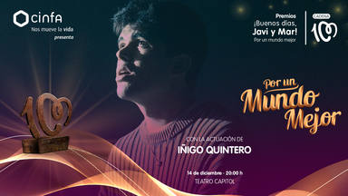 Iñigo Quintero, artista confirmado para los Premios '¡Buenos días, Javi y Mar!'