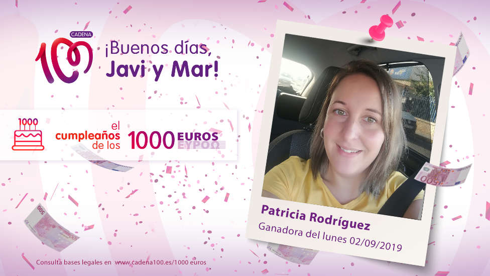 ¡Patricia Rodríguez de Salamanca ha ganado El Cumpleaños de los 1.000 euros!