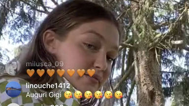 Gigi Hadid en su ultimo Instagram Live