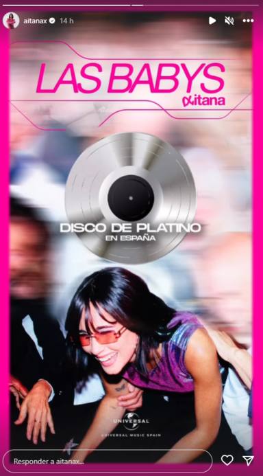 Un nuevo disco de platino para Aitana