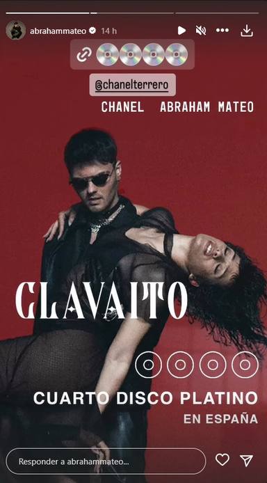 Chanel y Abraham Mateo alcanzan el cuarto disco de platino con Clavaíto