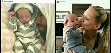Enrique Iglesias publica otra foto ejerciendo de papá.