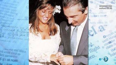 Lydia Lozano y Charly el día de su boda en el año 1990