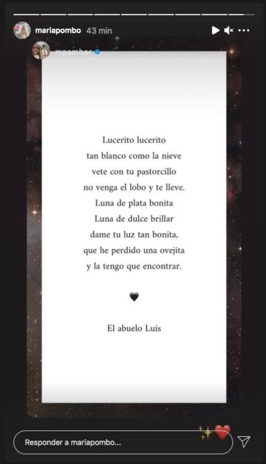 Marta Pombo publica un poema como gesto hacia su abuelo