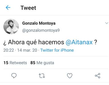 Gonzalo Montoya celoso de Cepeda Aitana