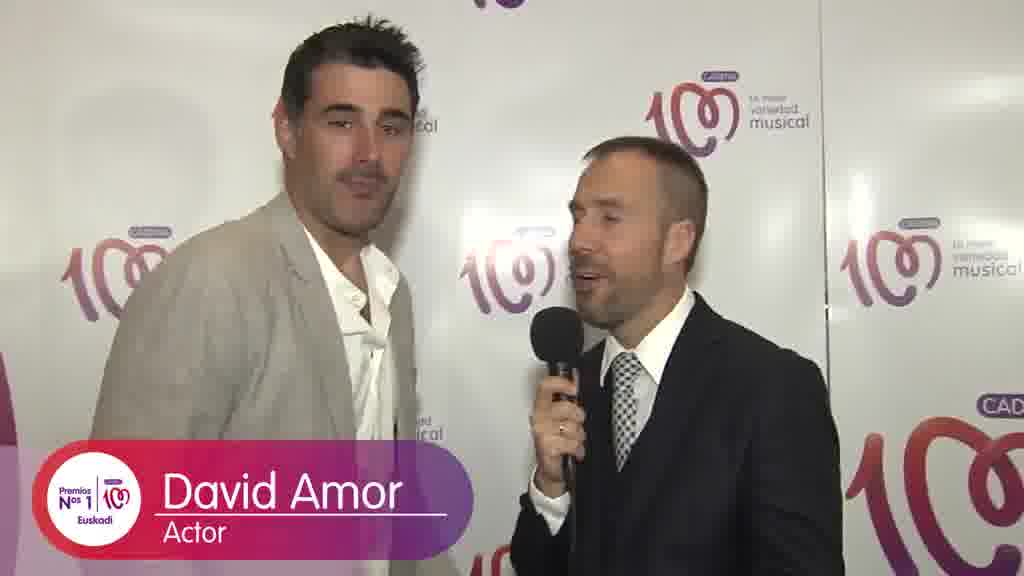 David Amor en los Premios Número 1 de CADENA 100