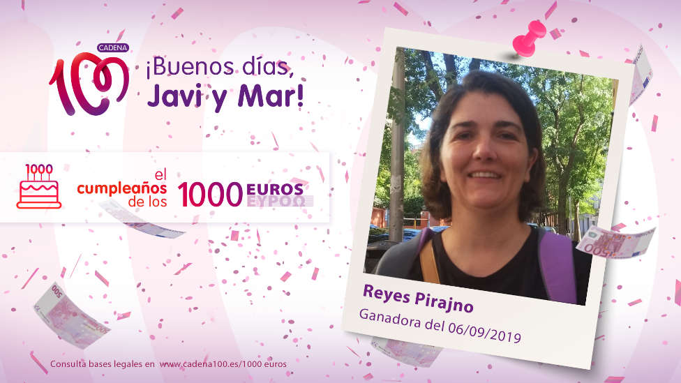 ¡Reyes Pirajno ha ganado 1.000 euros!