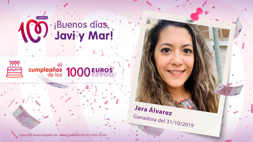 ¡Jara Álvarez ha ganado 1.000 euros!