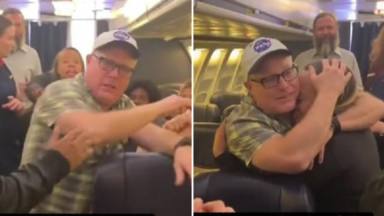 La emocionante reacción de los pasajeros de un avión tras el ataque de pánico de un hombre con Alzheimer