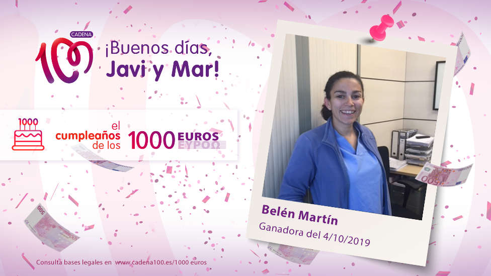 ¡Belén Martín ha ganado 1.000 euros!