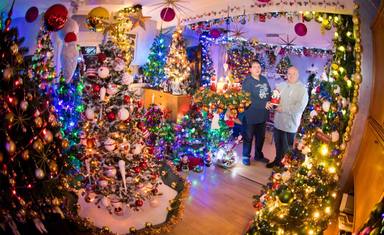 Rècord mundial a Alemanya: Una família decora casa seva amb 350 arbres de Nadal