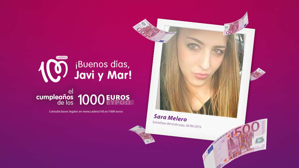 ¡Sara Melero ha ganado 1.000 euros!