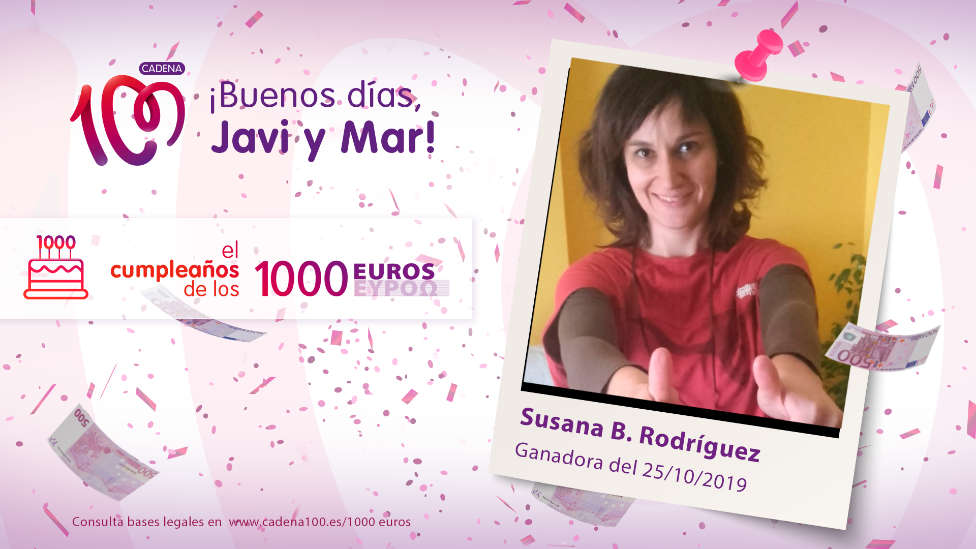 ¡Susana B. Rodríguez ha ganado 1.000 euros!