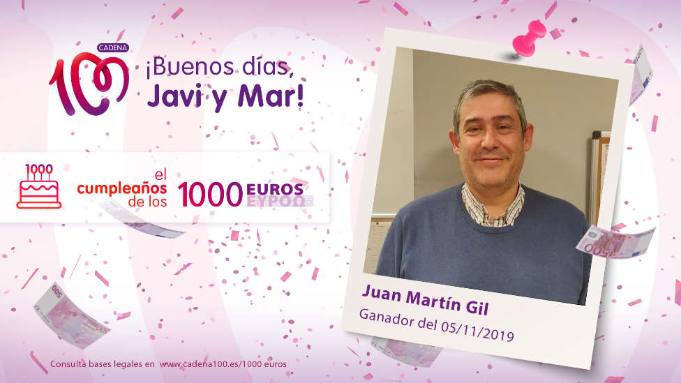 ¡Juan Martín Gil ha ganado 1.000 euros!