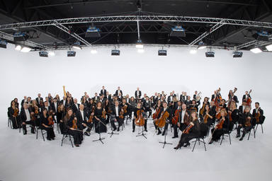 Sesion de retrato de la Orquesta y Coro de RTVE.