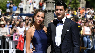 Soccerplayer Alvaro Morata and wife Alice Campello during the wedding of Sergio Ramos and Pilar Rubio in Seville on Saturday, 15 June 2019.