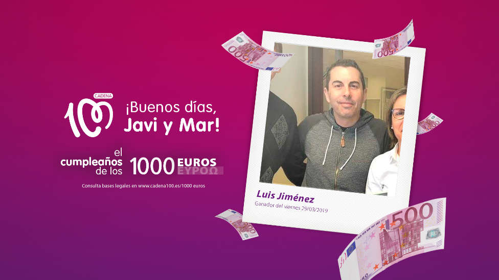 ¡Luis Jiménez es el ganador de 1.000 euros!