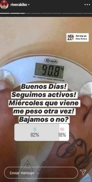 Kiko Rivera pesa 908 kilos