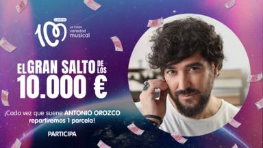 Antonio Orozco, artista del día en El Gran Salto de los 10.000 euros de CADENA 100