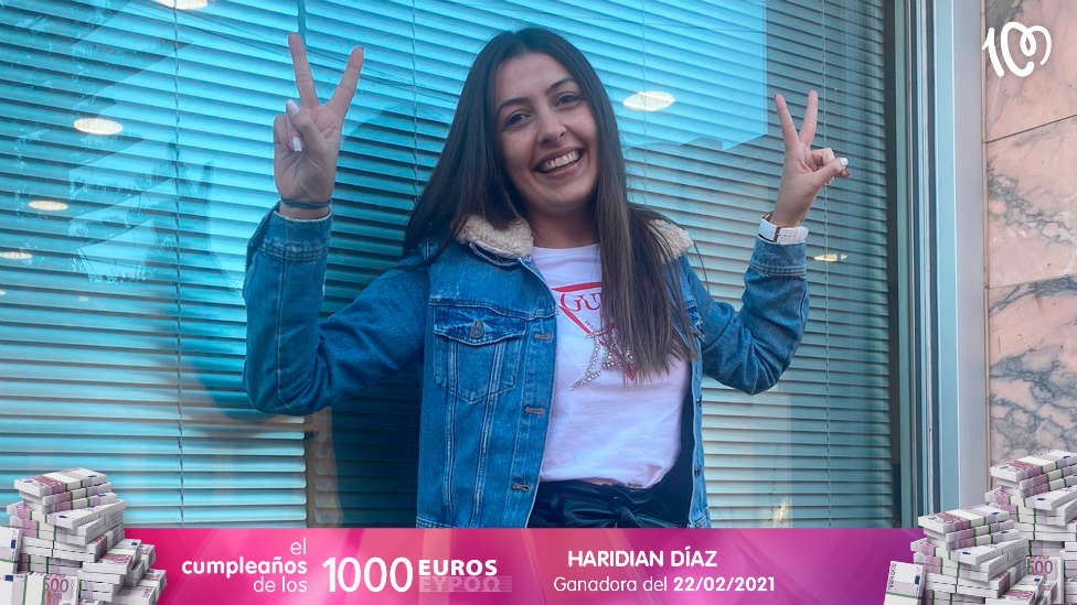 Haridian, ganadora de los 1.000 euros: "No podía creérmelo, ¡estaba en shock!"
