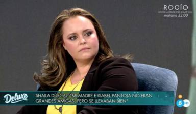 Shaila Dúrcal se pronuncia en directo sobre la guerra entre Isabel Pantoja y Kiko Rivera