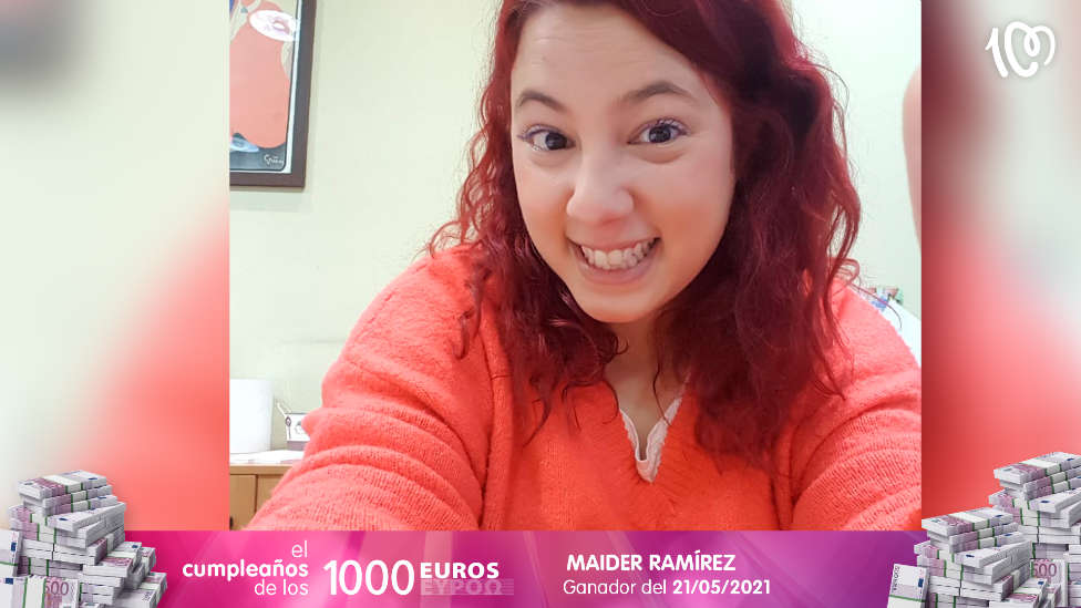 Maider, ganadora de 1.000 euros: "Casi me da algo, ¡qué ilusión!"