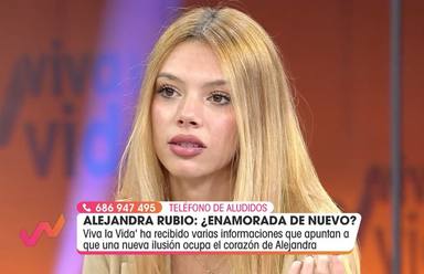 Alejandra Rubio, muy seria ante la posibilidad de que se desvele la identidad de su nuevo amor