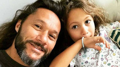 Diego Torres con su hija con Nina