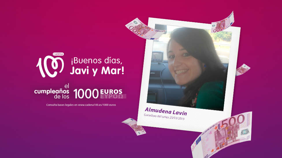 ¡Almudena Lavín ha ganado 1.000 euros!