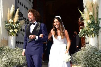 La inmensa emoción de Paz Padilla y Anna Ferrer tras coger el ramo lanzado en la boda de José Antonio León