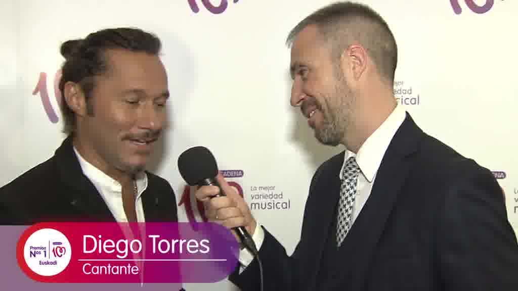 Diego Torres en los Premios Número 1 de CADENA 100