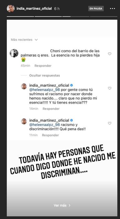 India Martínez responde a sus haters