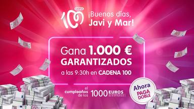 ¡Vuelve El Cumpleaños de los 1.000 euros de CADENA 100 cargado de sorpresas!