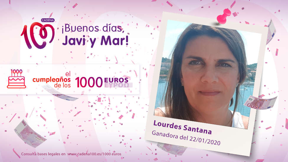¡Lourdes Santana es la ganadora de 1.000 euros!