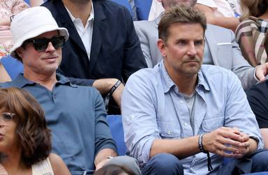 Brad Pitt y Bradley Cooper juntos en la final del US Open 2021