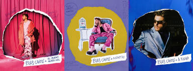 Las tres portadas de los últimos singles de Blas Cantó