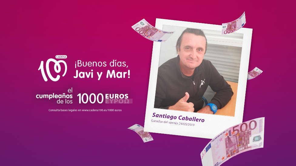 ¡Santiago Caballero ha ganado 1.000 euros!