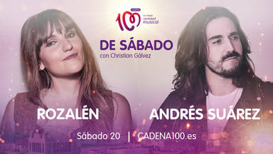Rozalén y Andrés Suárez invitados de lujo a la fiesta ‘De Sábado con Christian Gálvez’