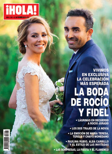 Portada de la revista Hola boda Rocío Carrasco y Fidel Albiac