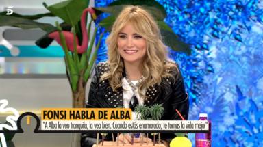 La mirada de Alba Carrillo le delata al hablar sobre Fonsi Nieto: “Estoy contenta”