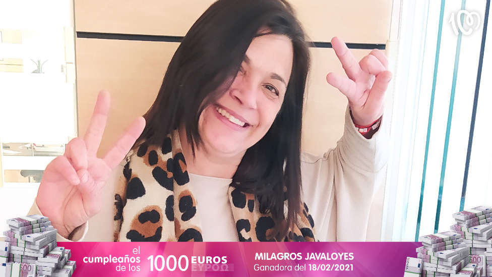 Milagros ha ganado 1.000 euros: "los sueños se cumplen"