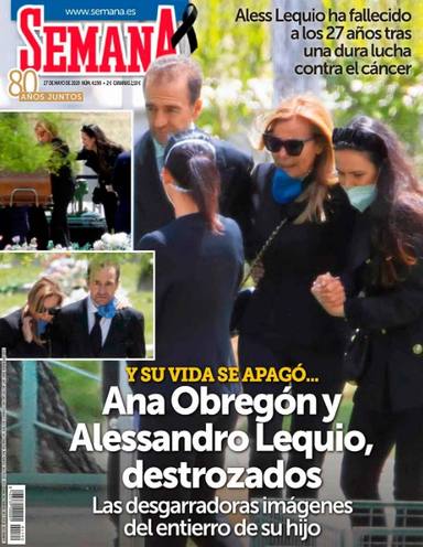Alessandro Lequio y Ana Obregón, portada de Semana