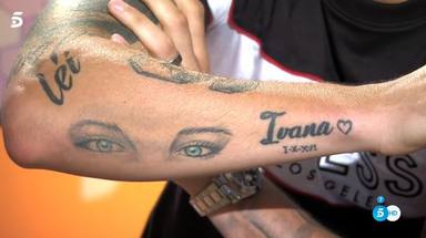 Luifa, exnovio de Ivana Icardi, lleva tatuados sus ojos en el brazo