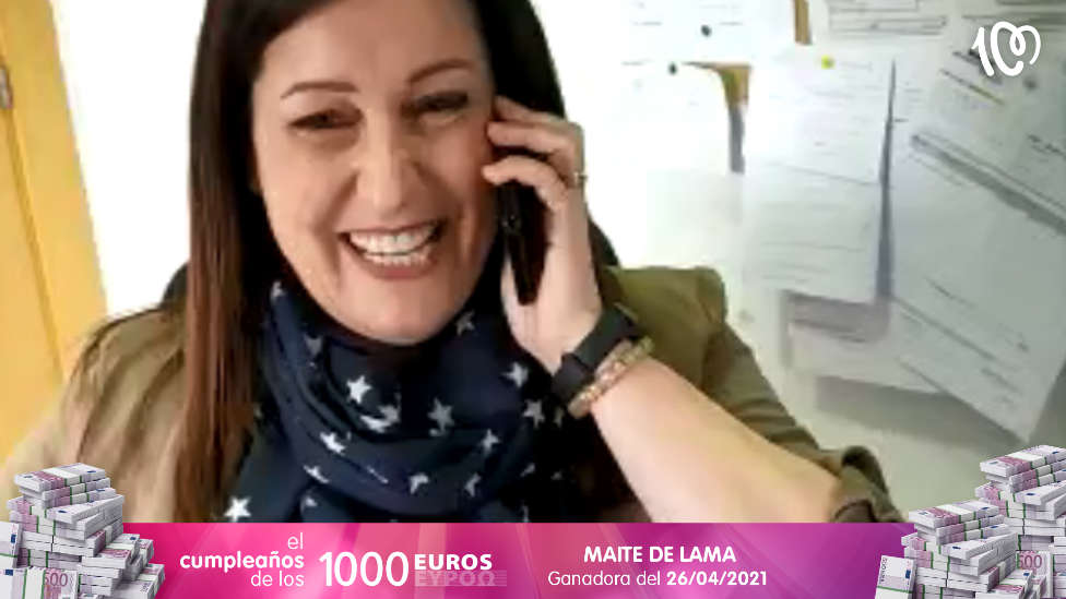 Pilar de Lama, ganadora de 1.000 euros: "Hoy he sentido que era mi día"