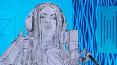 Shakira ilustrada en el vídeo de la Sesión 53 de Bizarrap