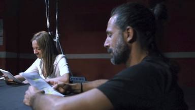 Hugo Silva y Michellle Jenner se reencuentran en la lectura de guion de 'Los hombres de Paco'