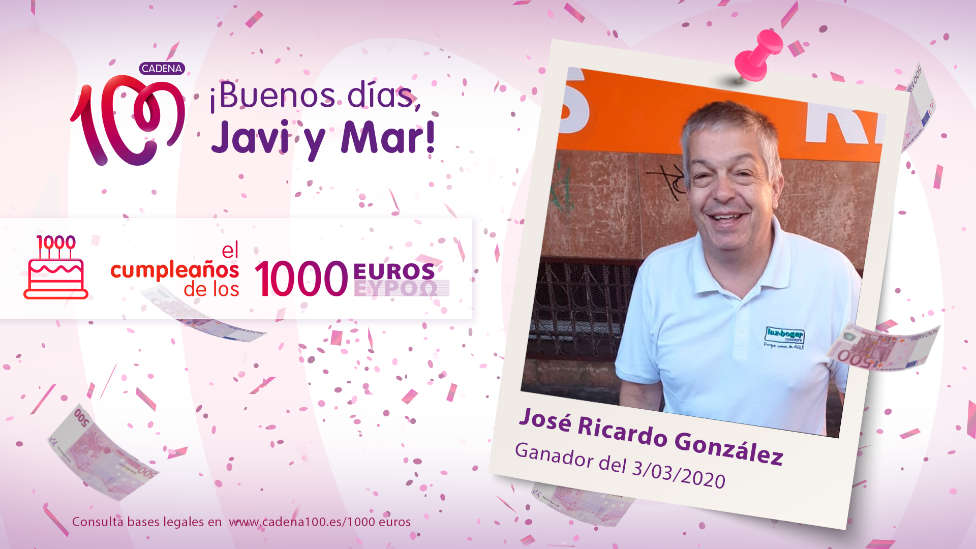 ¡José Ricardo es el ganador de 1.000 euros!