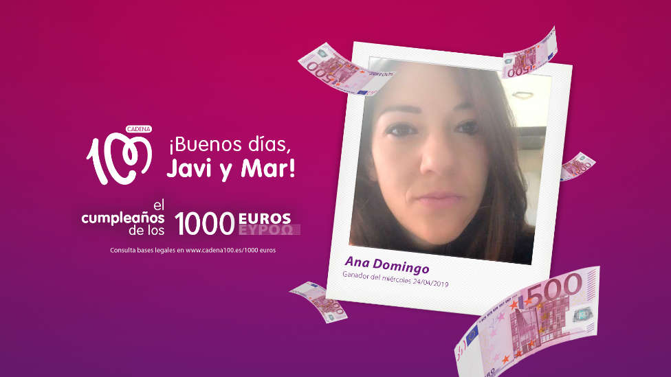 ¡Ana Domingo ha ganado 1.000 euros!