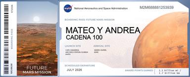 Mateo & Andrea se van de viaje: ¡A Marte! y tu también puedes hacerlo