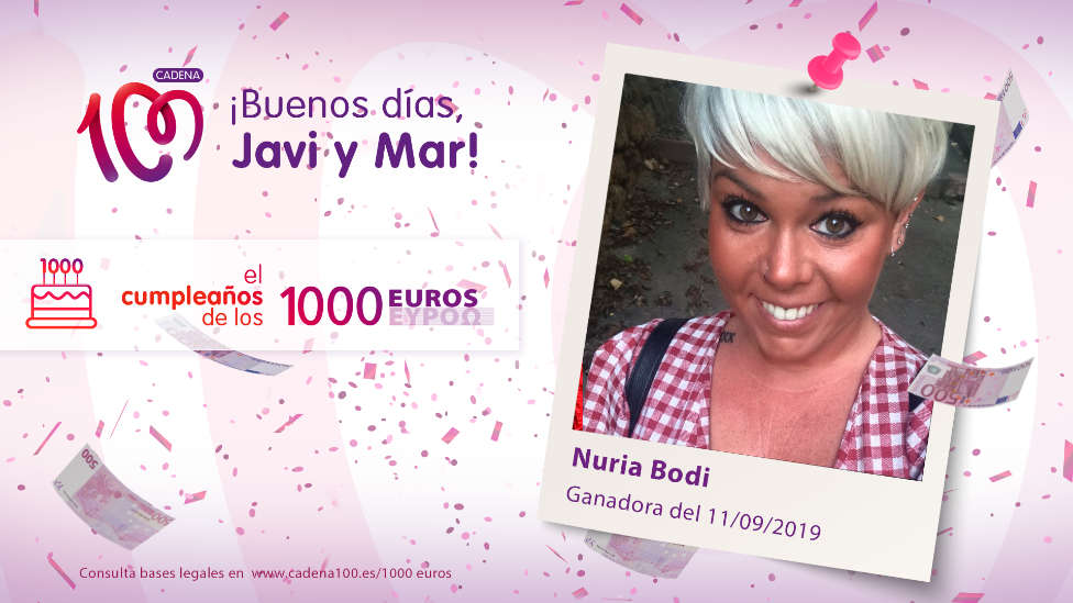 ¡Nuria Bodi ha ganado El Cumpleaños de los 1.000 euros!